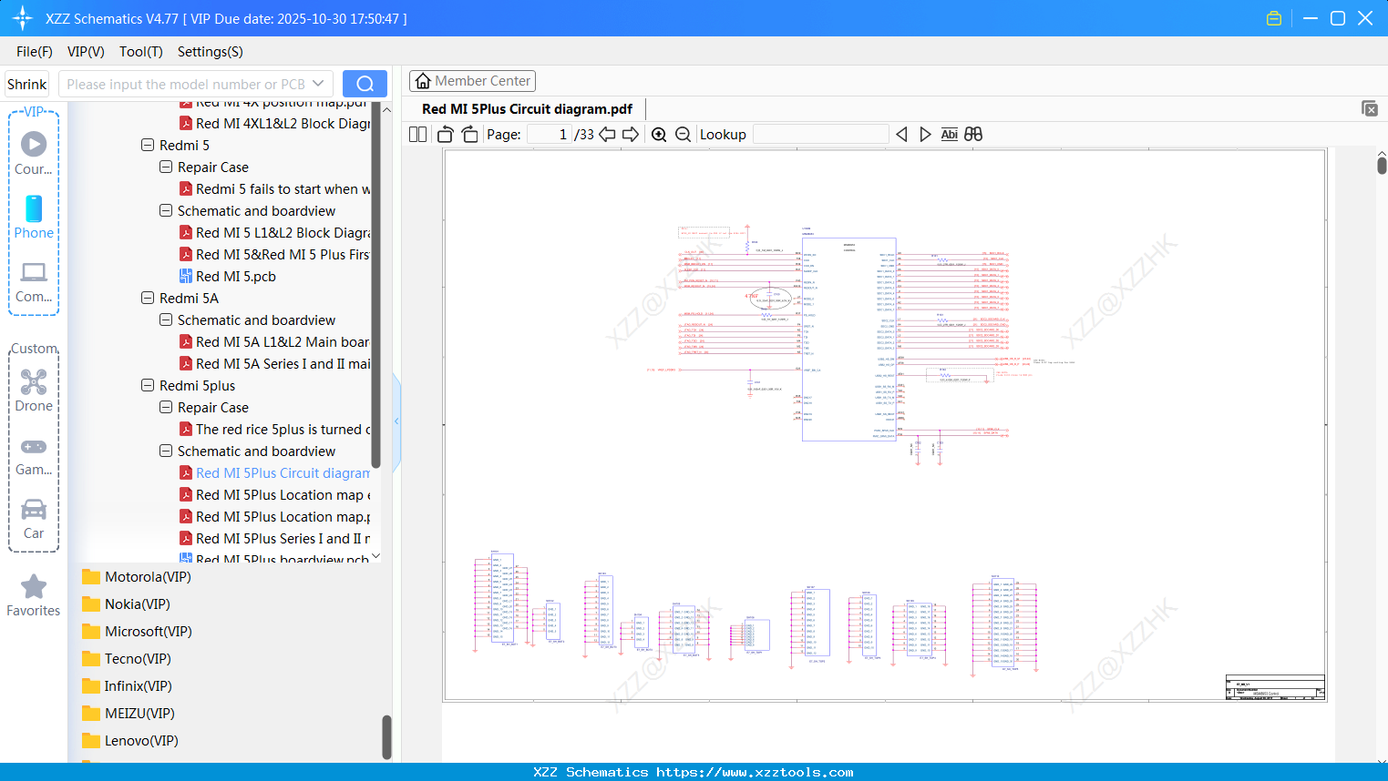 Xiaomi Redmi 5Plus Circuit Diagram